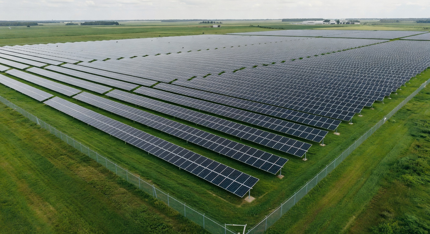 After: Cleared solar farm